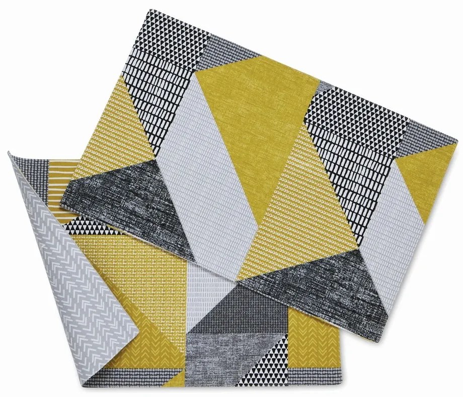 Suport pentru farfurii 2 buc. din material textil 46x30 cm Larsson Geo - Catherine Lansfield