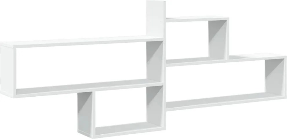 vidaXL Raft de perete, alb, 167,5x18x68 cm, lemn prelucrat