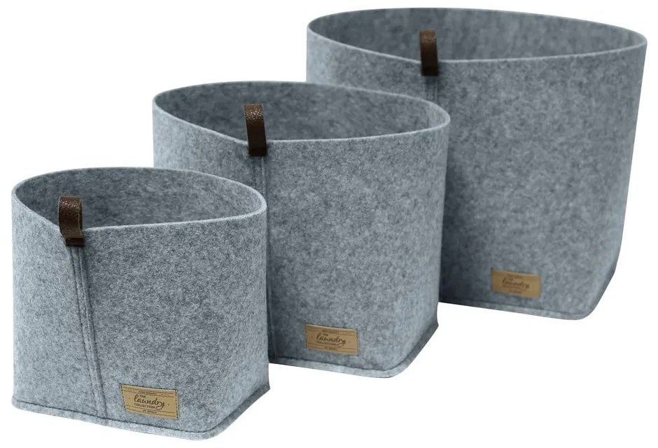 Organizator textil Wenko Felt, 12 x 18 cm, gri