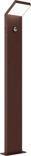 Brilagi - Lampă LED de exterior cu senzor RIANO LED/8W/230V maro IP65 80 cm