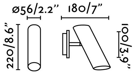 Aplica cu 1 spot directionabil LINK Bronze 29897