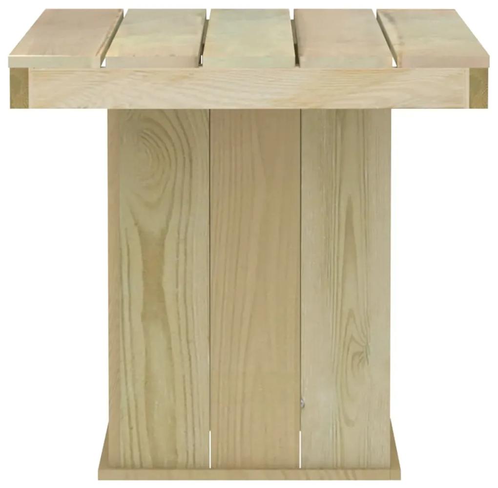 Set mobilier de exterior, 3 piese, lemn de pin tratat 2x fotoliu + masa, 1
