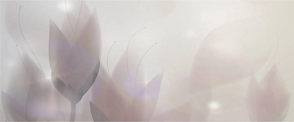 Tablou - Flori de crocus (120x50 cm)