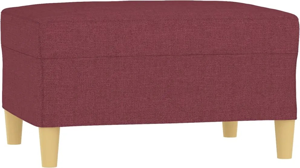 vidaXL Taburet, roșu vin, 70x55x41 cm, material textil
