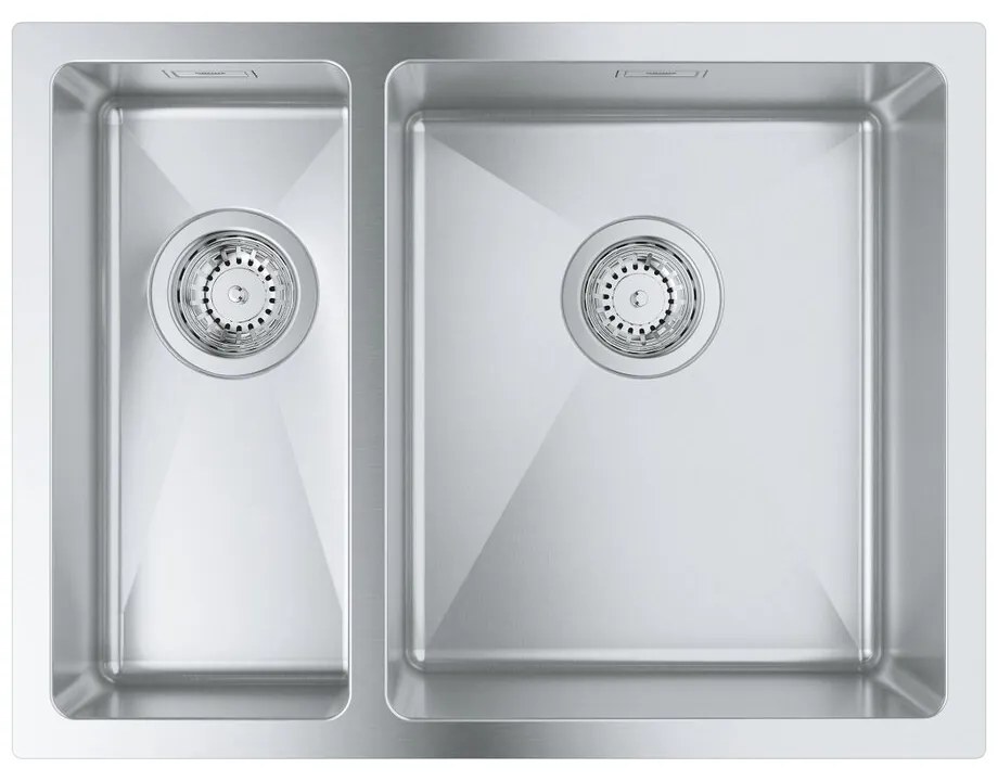 Chiuveta inox Grohe K700U 58.5x44.1 cm 2 cuve orientare dreapta