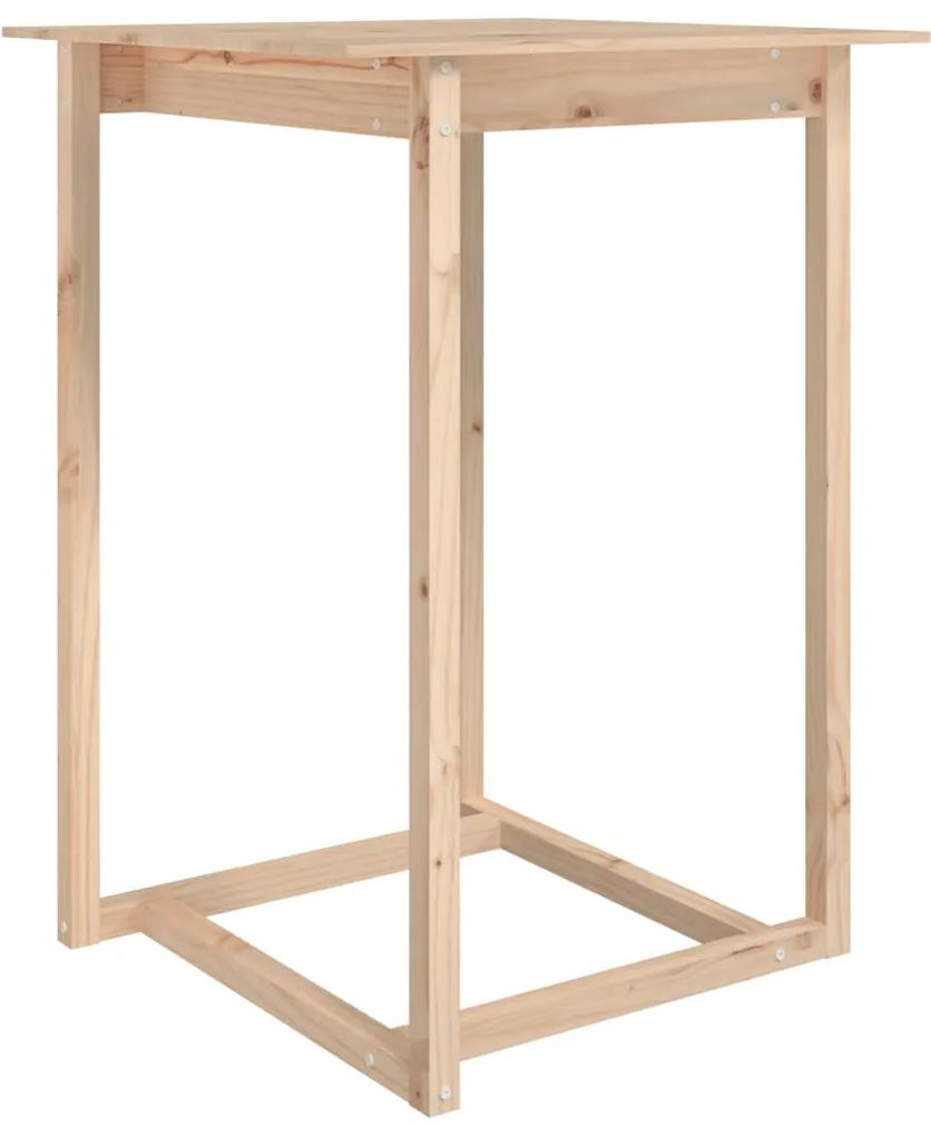 822182 vidaXL Masă de bar, 80 x 80 x 110 cm, lemn masiv de pin