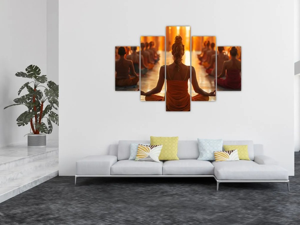 Tablou - Lecții de yoga (150x105 cm)