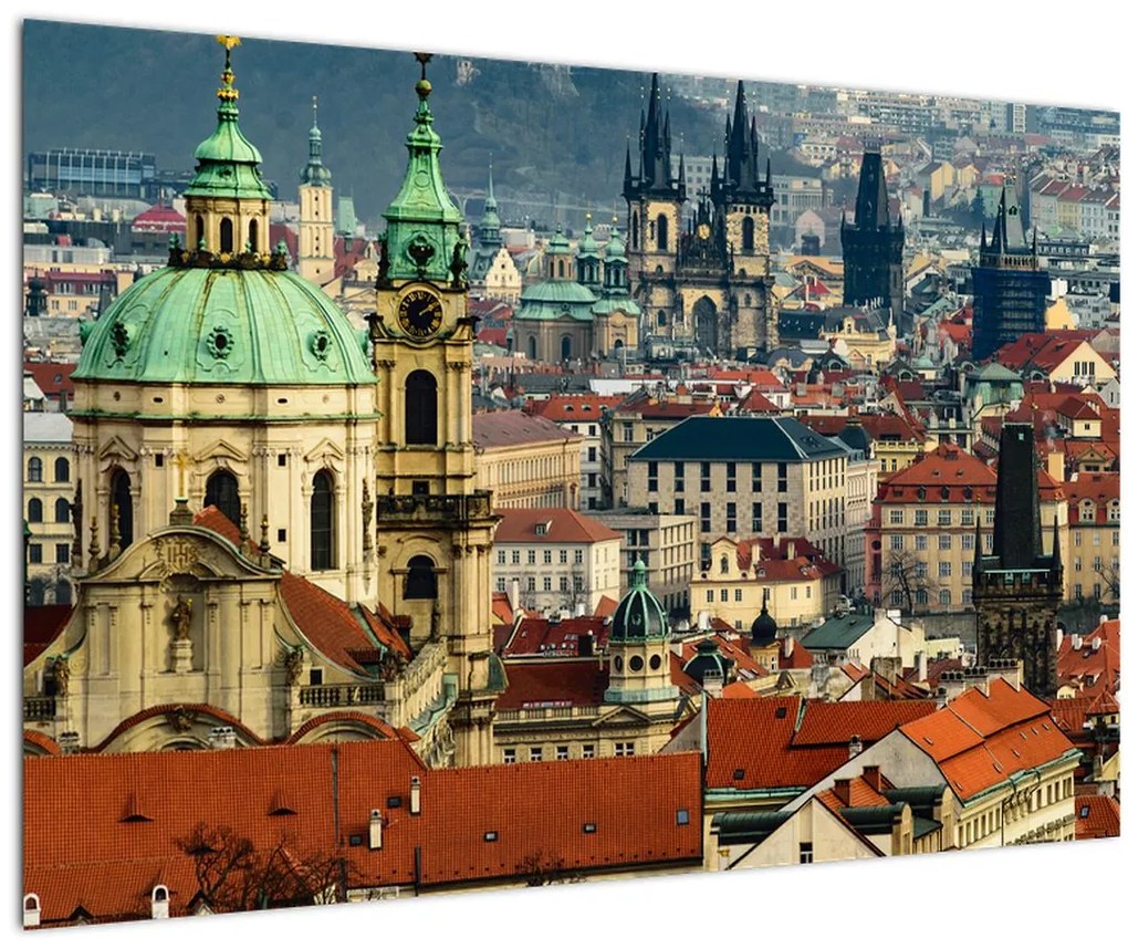 Tablou - Panorama din Praga (90x60 cm)