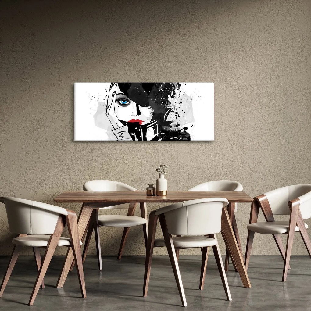 Tablou - Femeia misterioasă (120x50 cm)