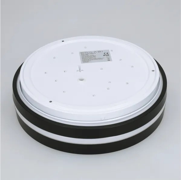 Brilagi - Plafonieră LED NAOMI, 24W, 230V, Ø 28,5 cm, negru