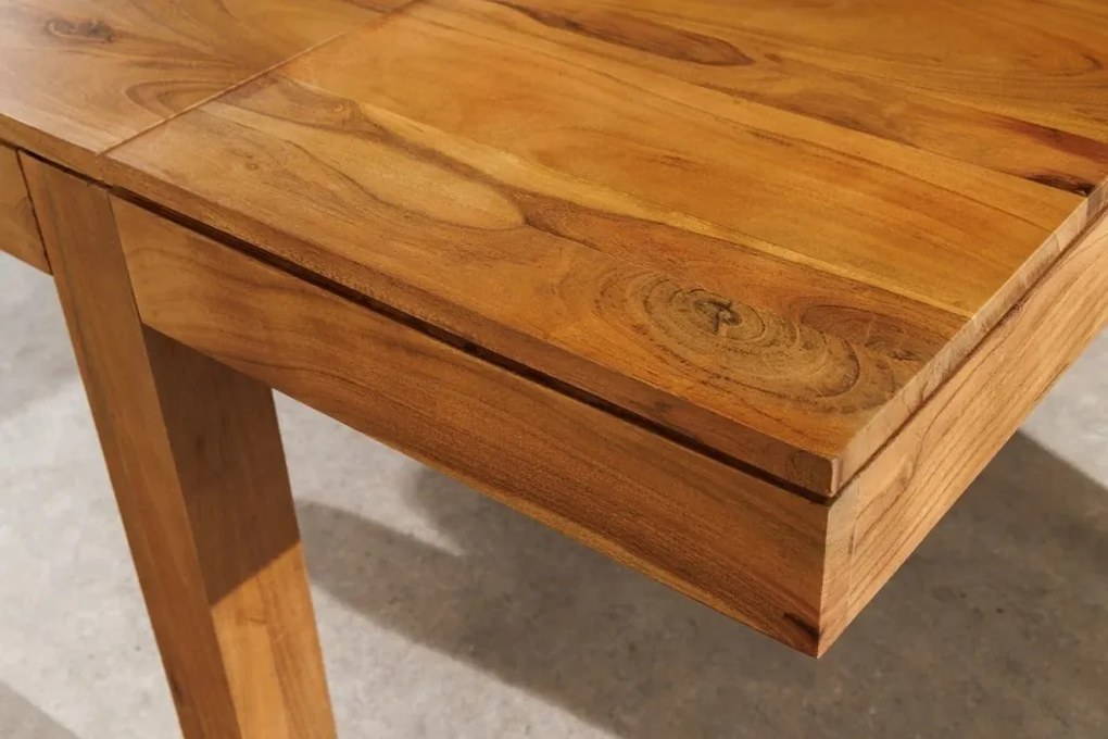 Masa extensibila din lemn de salcam PURE 120-200cm