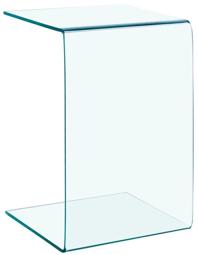 Masa laterala, 40x40x60 cm, sticla securizata