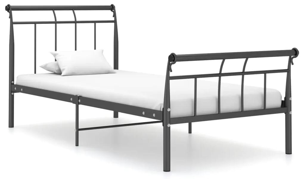 325033 vidaXL Cadru de pat, negru, 100x200 cm, metal