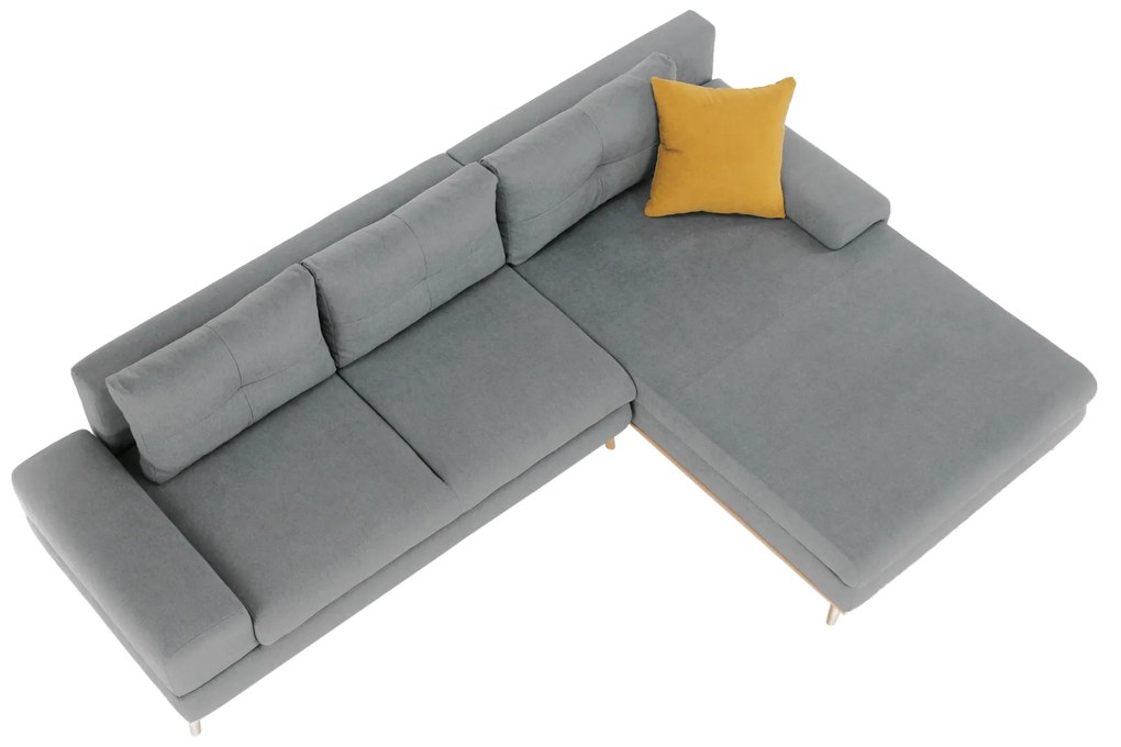 Coltar stanga Culoare Gri / Mustar, PANOS Varianta de colt: Colt Stanga