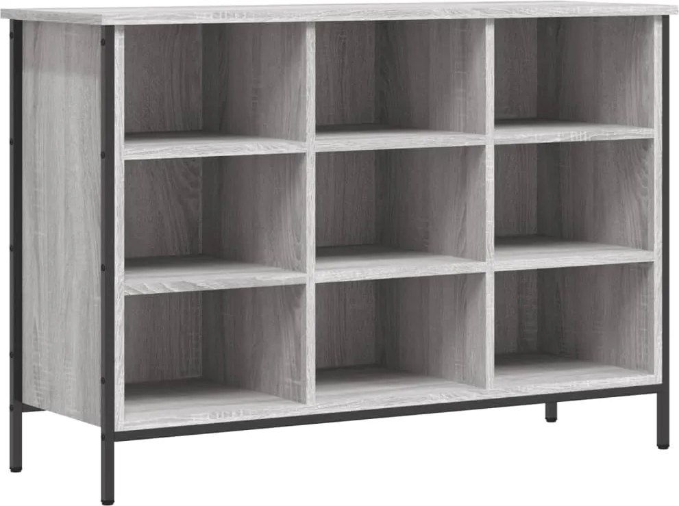 vidaXL Pantofar, gri sonoma, 100x35x70 cm, lemn compozit