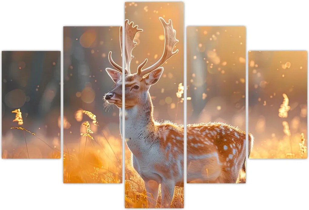 Tablou - Cerb în câmp (150x105 cm)