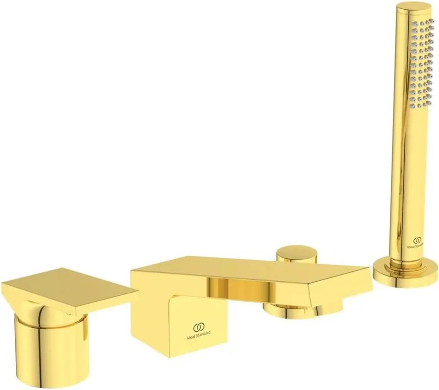 Baterie cada - dus Ideal Standard Atelier Extra auriu periat cu 4 elemente