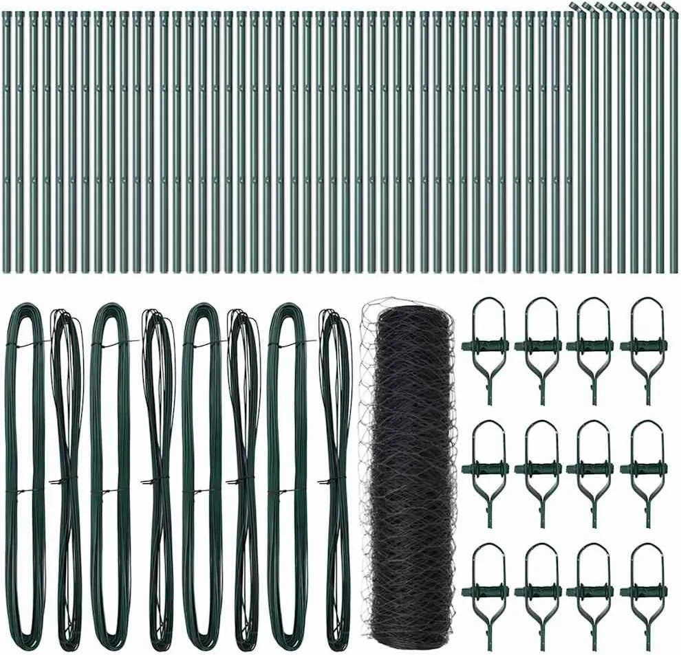 vidaXL Stâlp de gard. Gri 100 x 0,5 m (plasă de 36 mm) Oțel și PVC