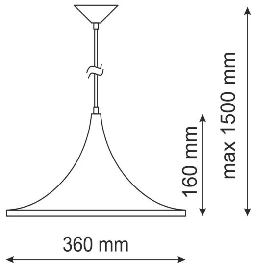 Lustra MODERN 1A 1xE27/20W/230V