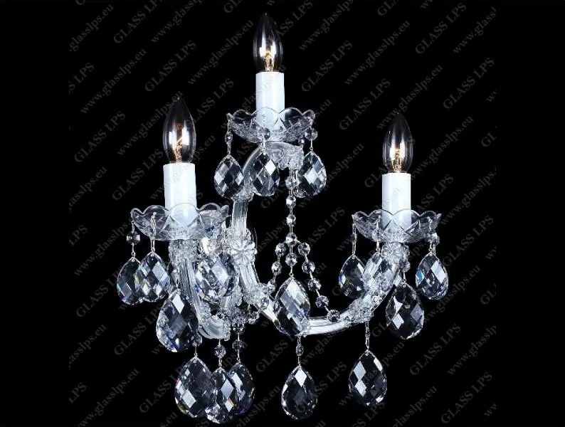 Aplica cu 3 brate Cristal Bohemia Maria Theresa