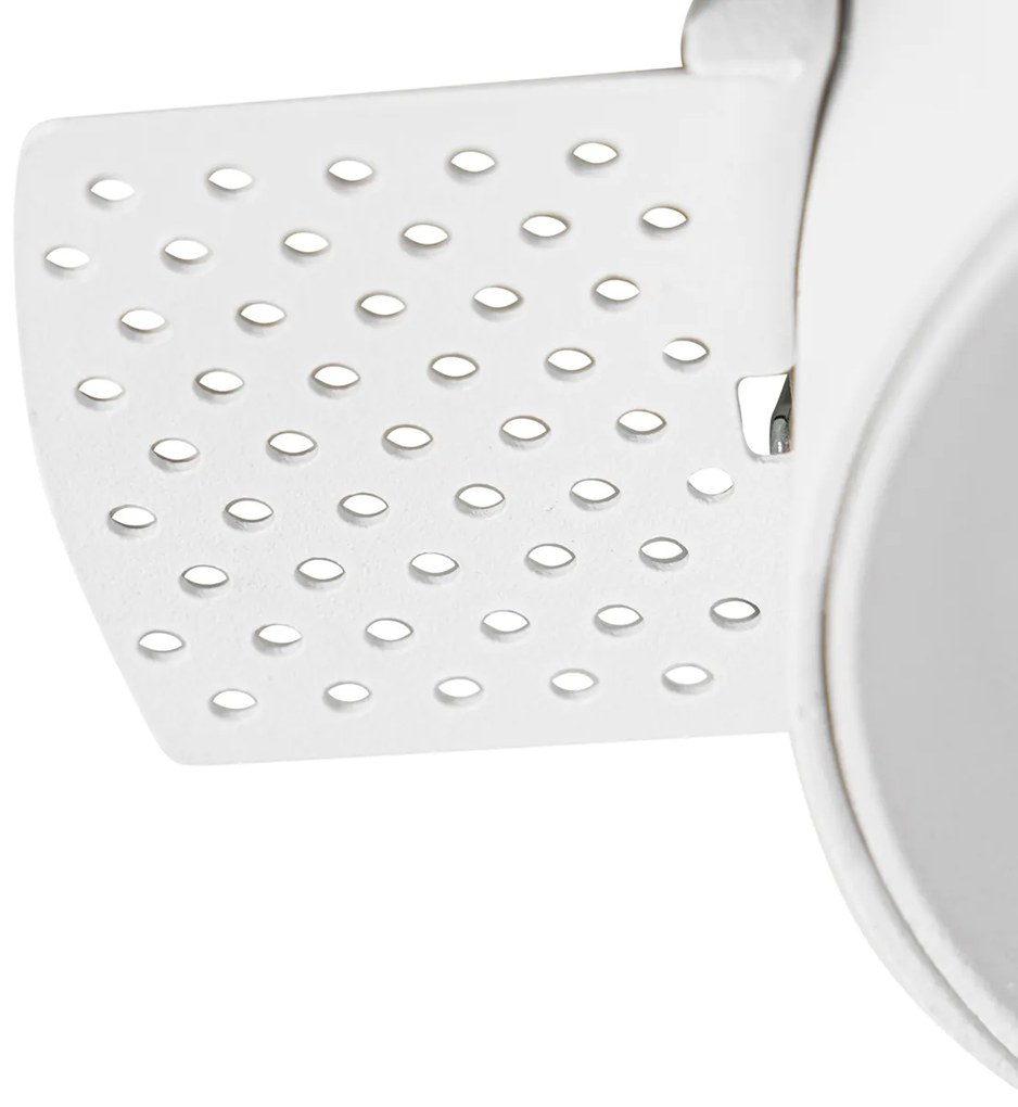 Spot modern încastrat alb GU10 rotund fără rama - Oneon