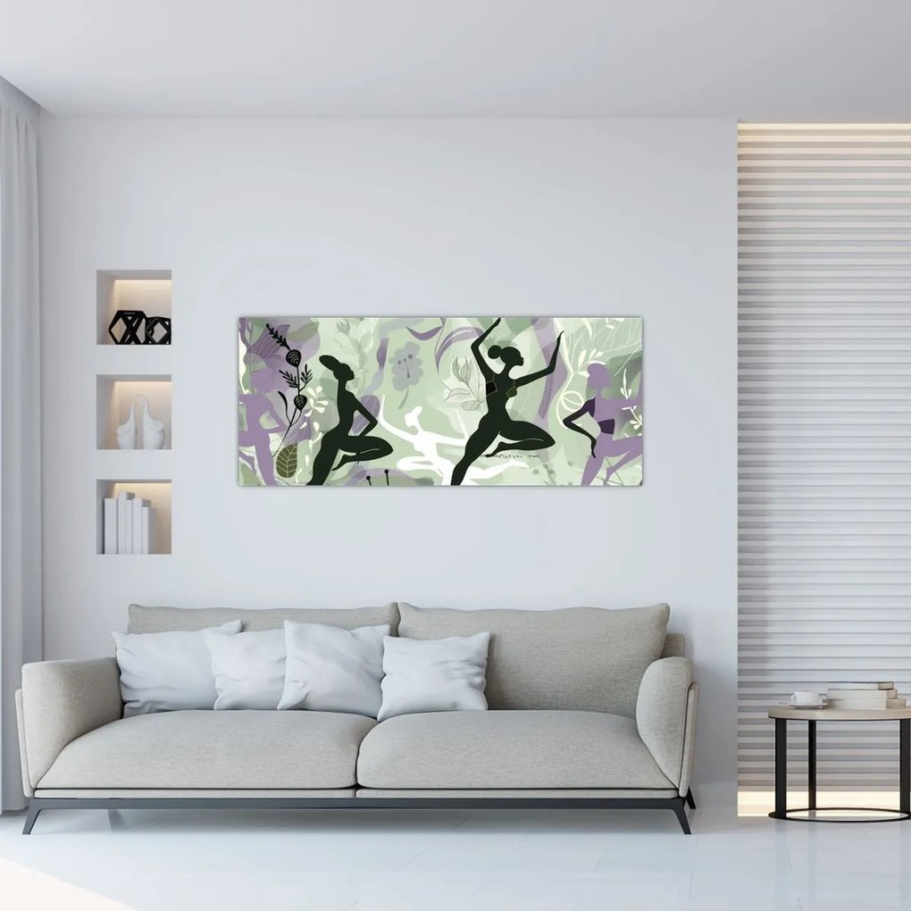 Tablou - Ilustrație de dansatori (120x50 cm)