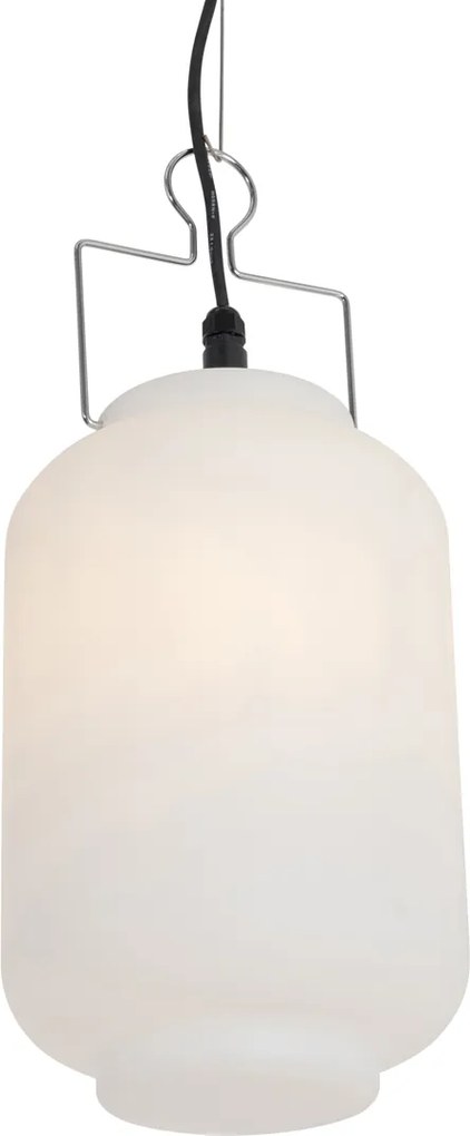 Lampă agățată inteligentă pentru exterior alb 20cm cu Wifi A60 - Pion