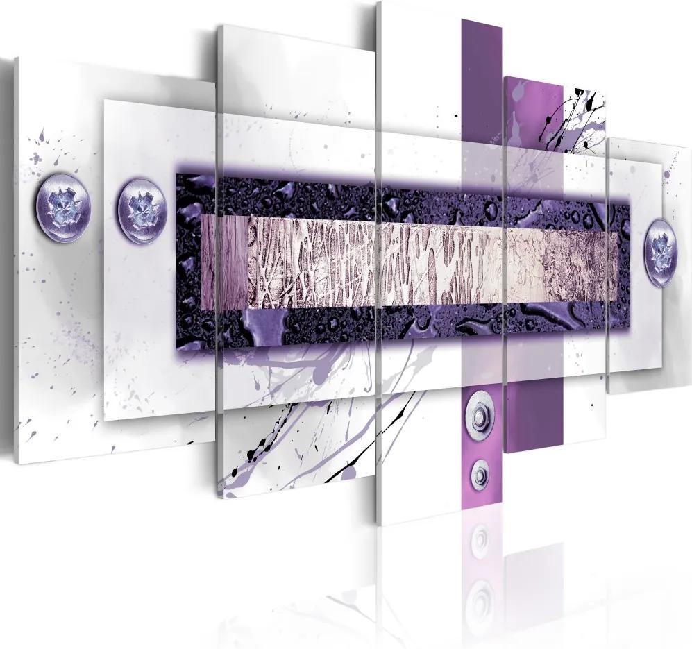 Tablou Bimago - Violet balance 100x50 cm