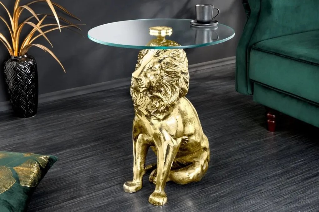 Masuta laterala design unic WILDLIFE LION 60cm