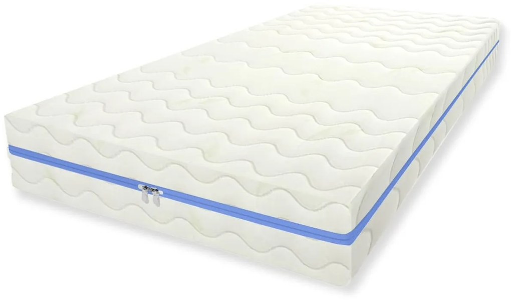 Expedo Saltea din spuma pentru copii DINERO, 80x160x10, fermoar albastru