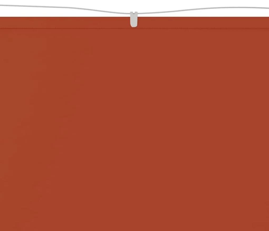Copertina verticala, teracota, 60x420 cm, tesatura Oxford Terracota, 60 x 420 cm