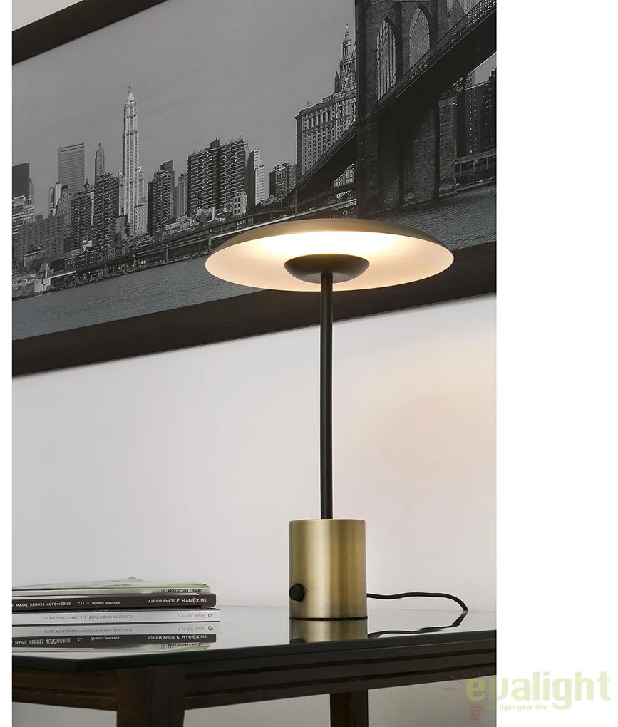 Veioza LED design deosebit HOSHI aurie/negru 28387