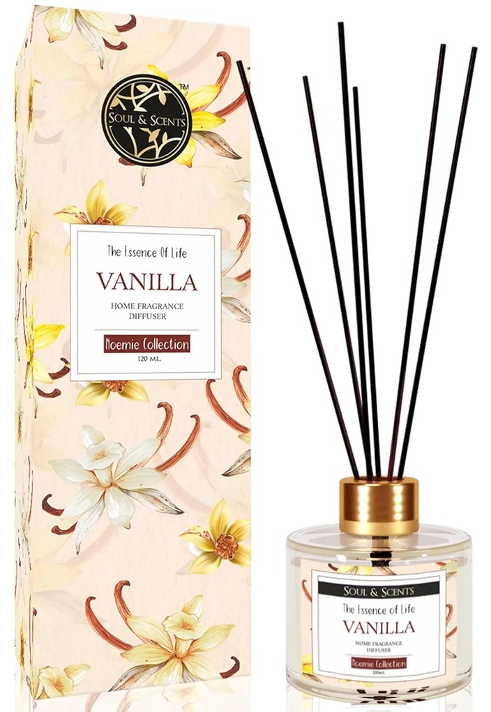 Odorizant camera cu betisoare VANILLA, SS India, 120 ml