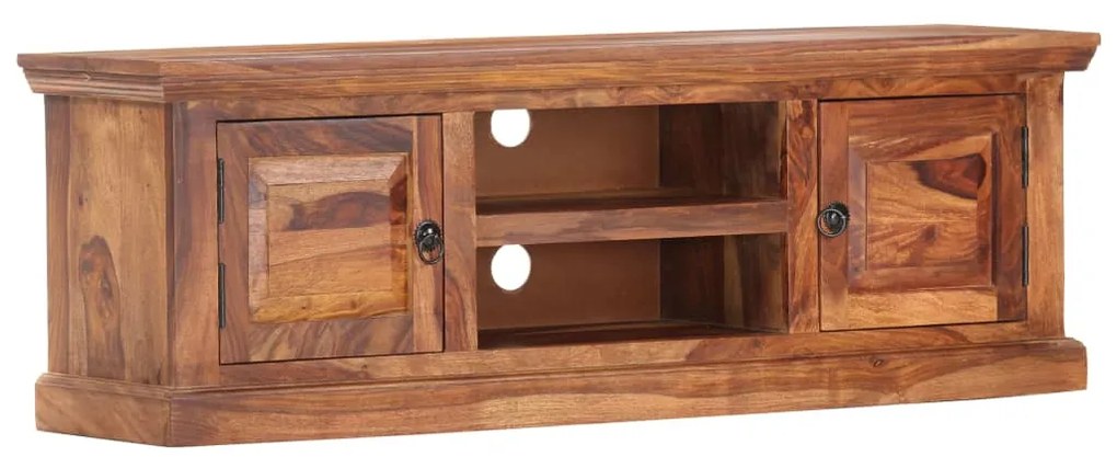 Comoda TV, 120 x 30 x 40 cm, lemn masiv de sheesham