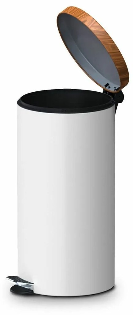 Alda Coș cu pedale Sherwood Freedom Fresh 30 l,alb, 30 l