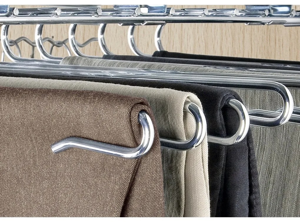 Wenko Cuier extensibil pentru pantaloni pentrudulap, 12 perechi