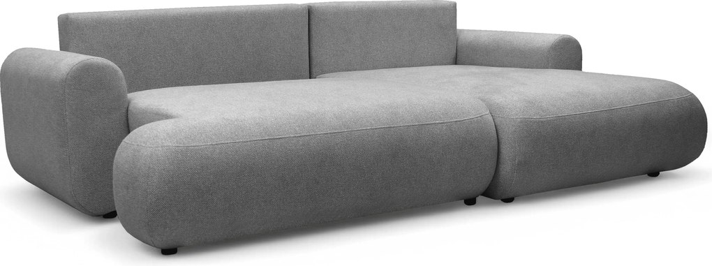 Colțar extensibil cu funcție de dormit Lotulis Mini dreapta - gri material hidrofob Blur 18