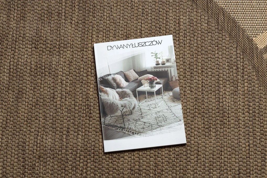 Covor sisal Floorlux rotund 20195 coffee si mais