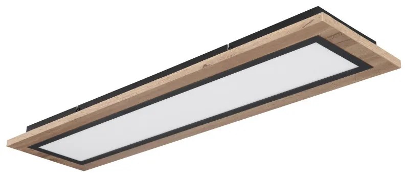 Plafoniera LED Lea 67292D, 24W, 1000lm, lumina calda, IP20, maro+neagra, Globo Lighting