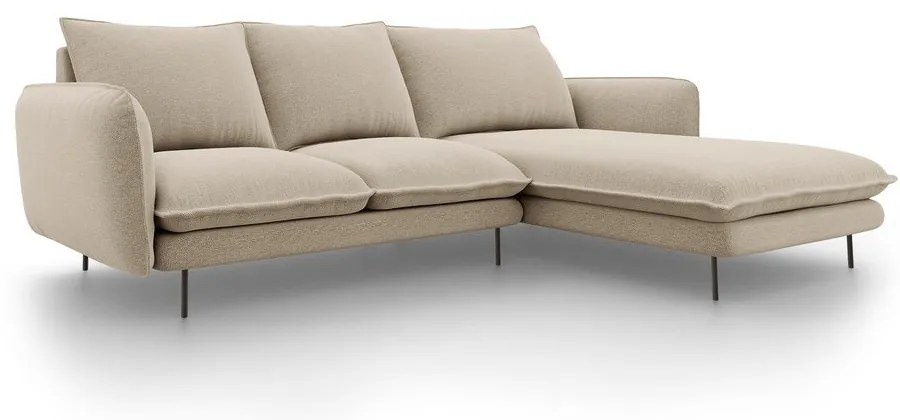 Colțar cu șezlong pe partea dreaptă Cosmopolitan Design Vienna, bej