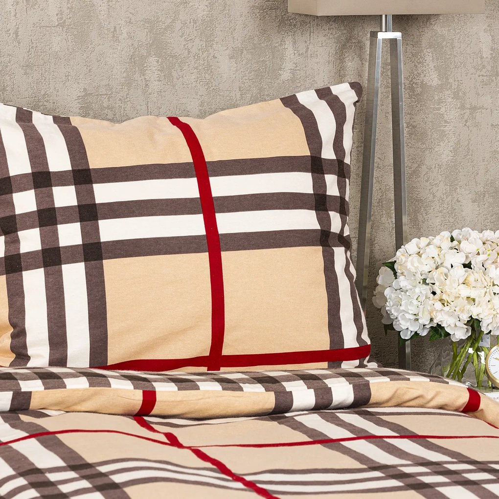 Lenjerie de pat din flanelă 4Home Cub, 140 x 200 cm, 70 x 90 cm