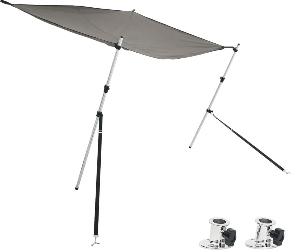 vidaXL Set extensie parasolar T-Top gri antracit 170x170x(113-182,5)cm