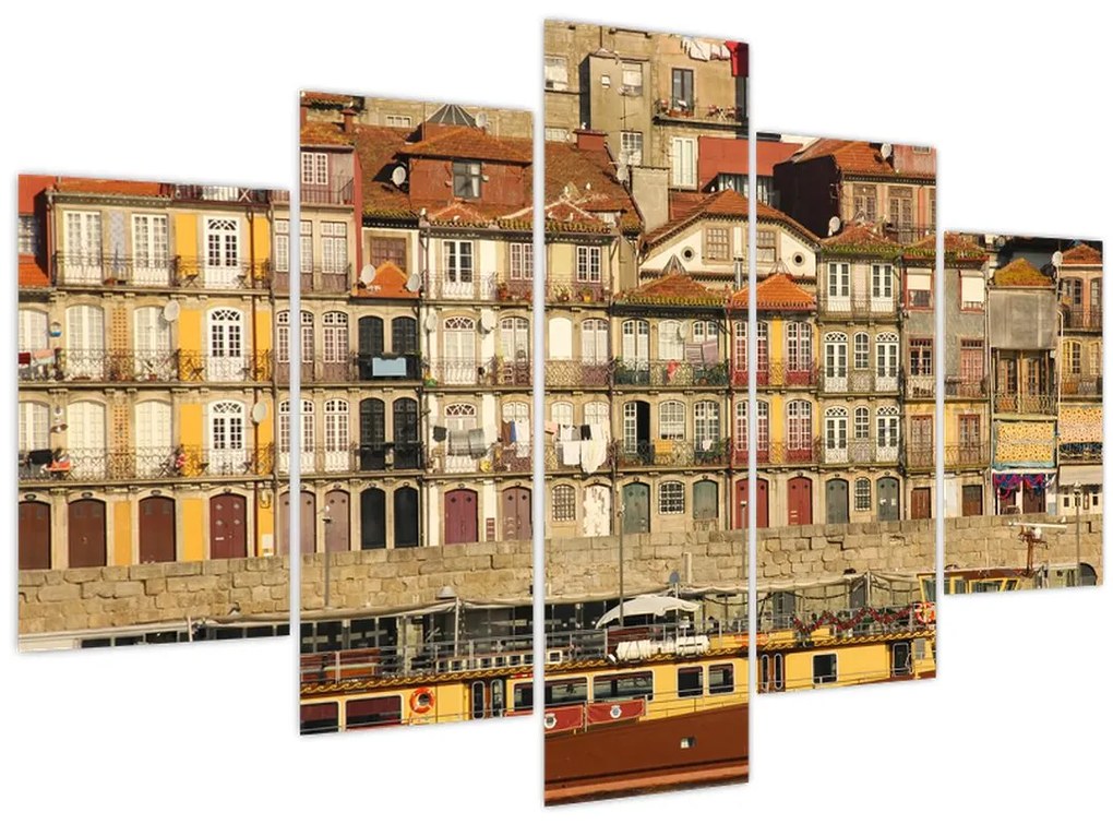 Tablou - Cartierul Waterfront, Portugalia (150x105 cm)