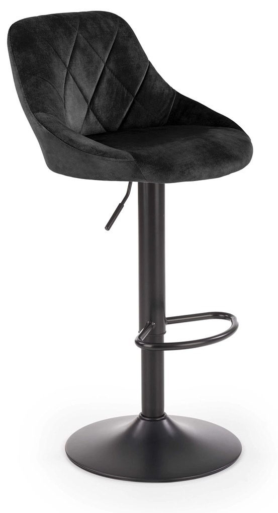 Scaun tip bar Henrietta (negru). 1039559