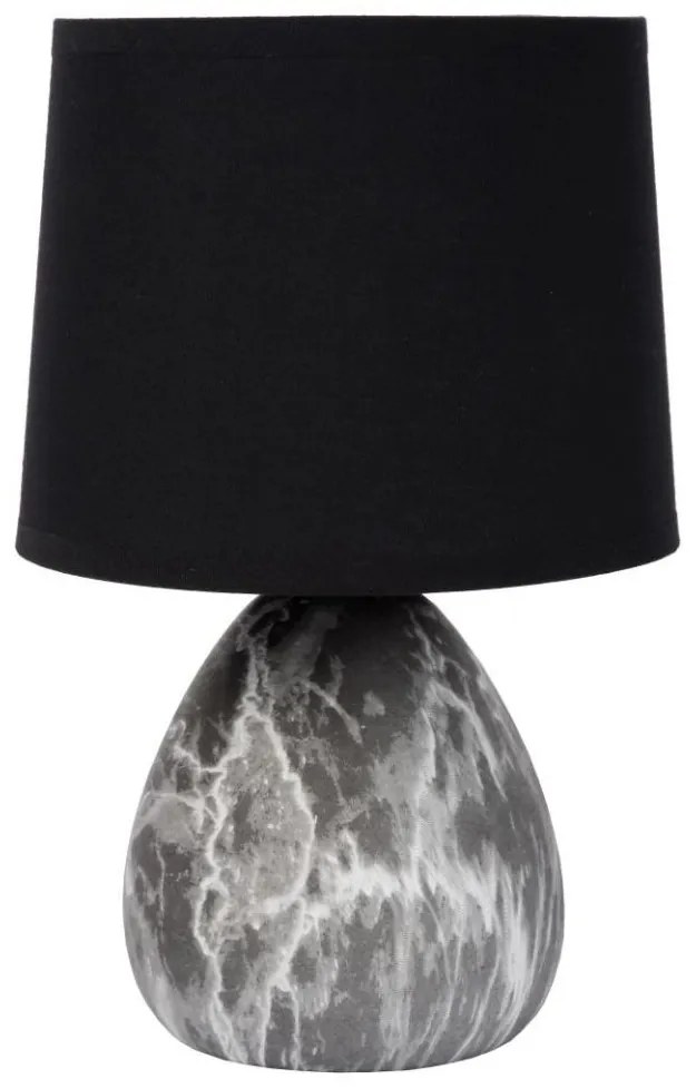 Lampă de masă MARMO 1xE14/40W/230V negru Lucide 47508/81/30