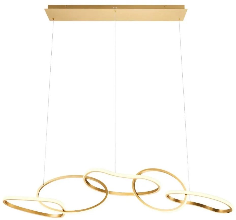 Redo 01-3392 - Lustră LED dimerizabilă pe cablu BIAS LED/120W/230V auriu