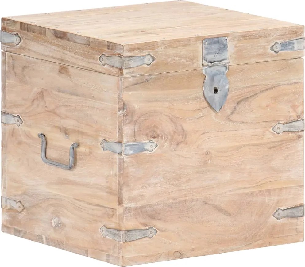 vidaXL Cufăr, 40x40x40 cm, lemn masiv de acacia