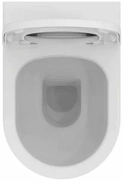 Set vas WC pe pardoseala Ideal Standard Ellisse rimless cu capac softclose alb