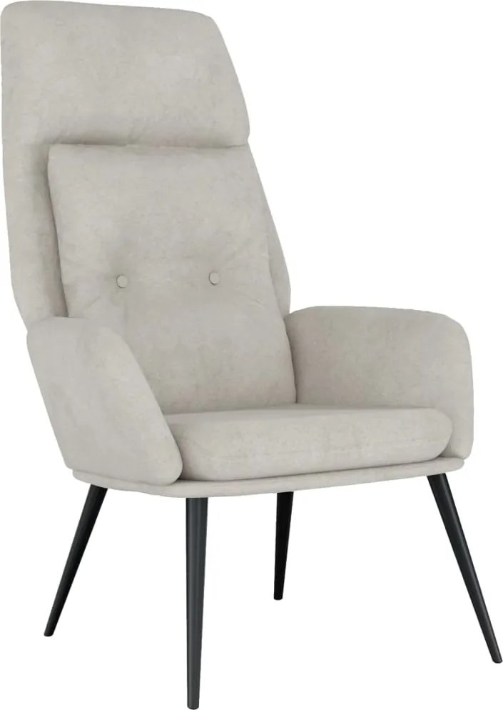 vidaXL Fotoliu rabatabil, gri deschis, piele întoarsă artificială