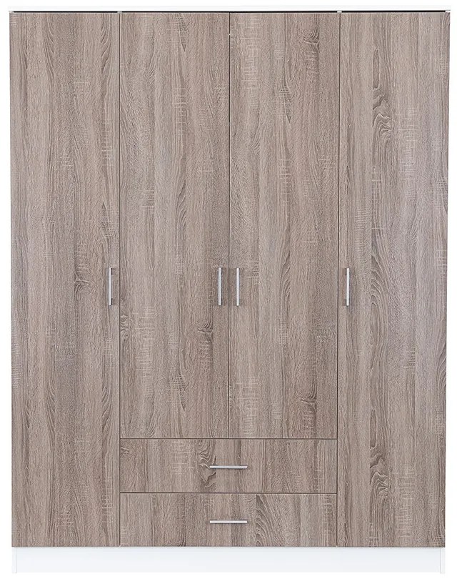 Dulap Miami 160x205 cm stejar York-alb